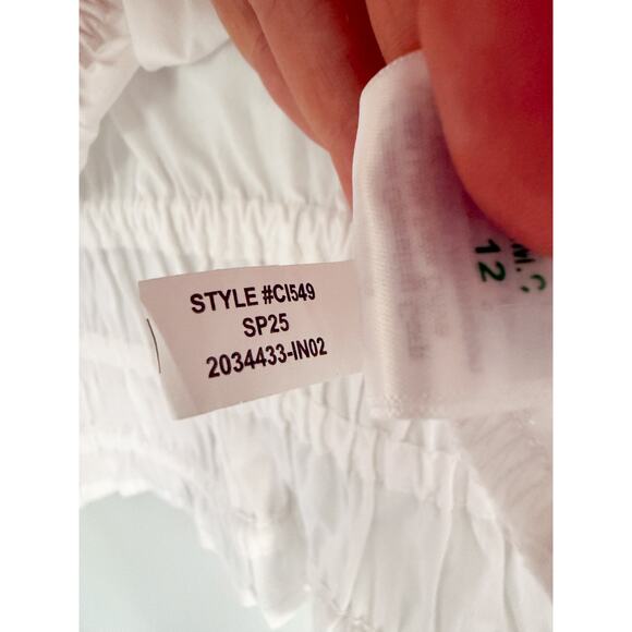 J.Crew | NWT Hyacinth top in cotton poplin in White | Sz XL - Picture 7 of 10